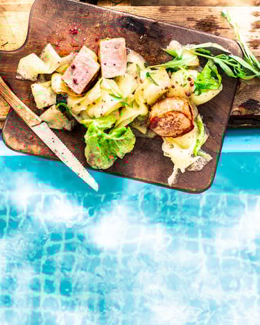 Schweinefilet Mit Marinierter Galiamelone