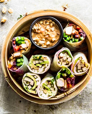 vegane Sommerrollen mit Tofu