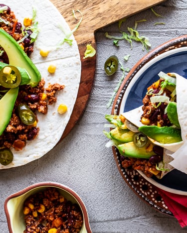 Burrito Mit Gemuese Und Hackfuellung