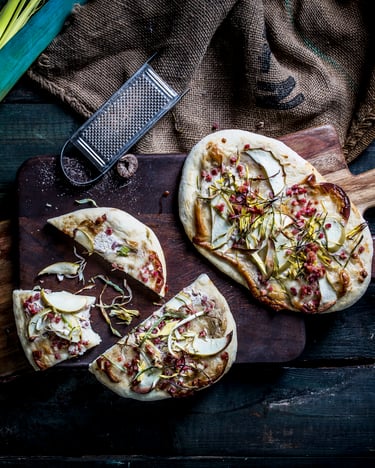 Dinnele Mit Apfel Und Lauch