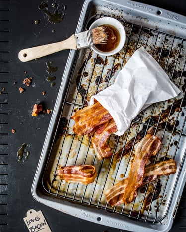 Bacon in einer Marinade aus Bier braten – super lecker!
