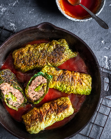 Rouladen-aus-Wirsing-mit-Hackfleisch