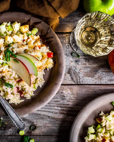 Risotto mit Apfel