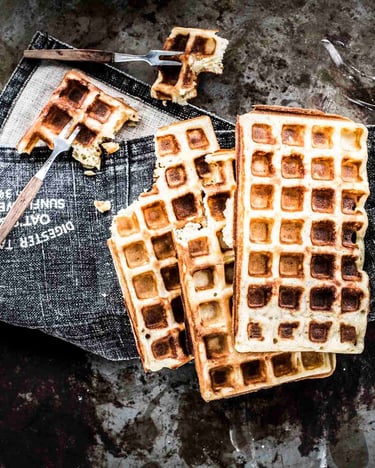 Brüsseler Waffeln mit Hefe