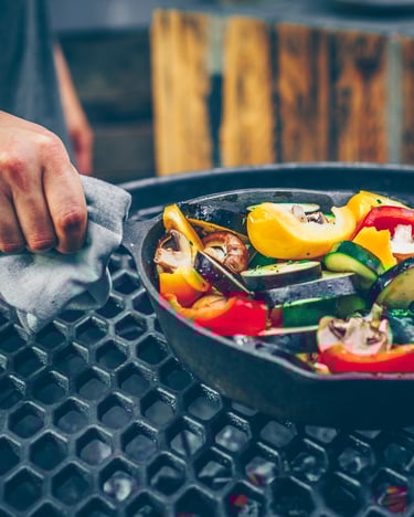 Gegrillte Dorade Mit Antipasti Gemüse Grillen