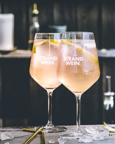 Rosé Aperitif Cocktail mit Gin