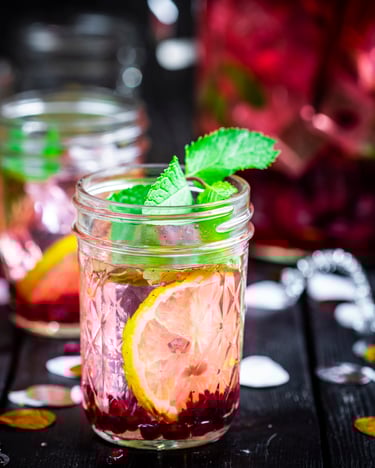 Weissweinbowle Mit Granatapfel