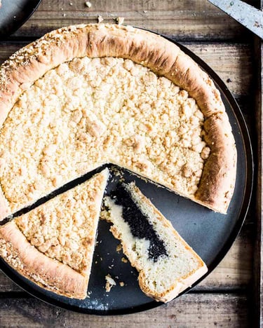 Mohnkuchen mit Streuseln