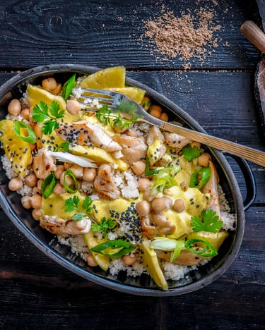 Kichererbsensalat mit Couscous