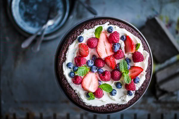 Low-Carb-Schokokuchen mit Zucchini und Frischkäse